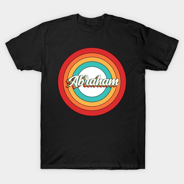 Abraham Name Shirt Vintage Abraham Circle T-Shirt by Nikkyta